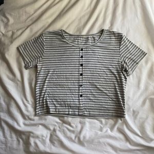 Striped crop top